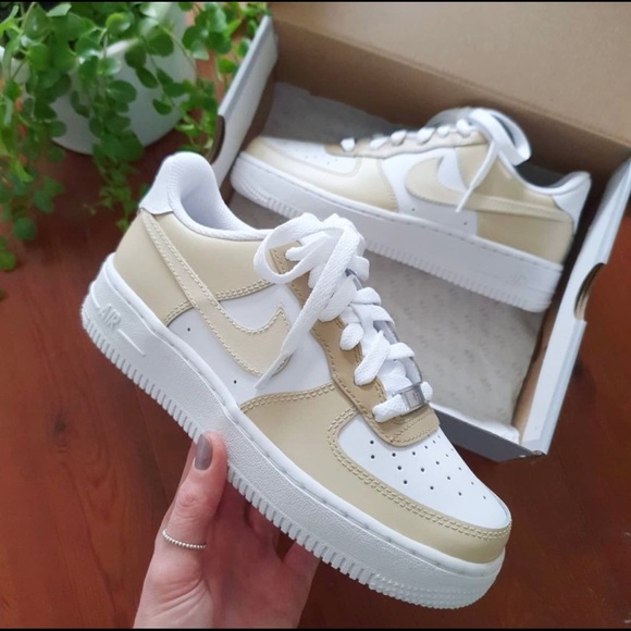 Custom Nike Air Force 1 (Neutral Shades) - Picture 3 of 7